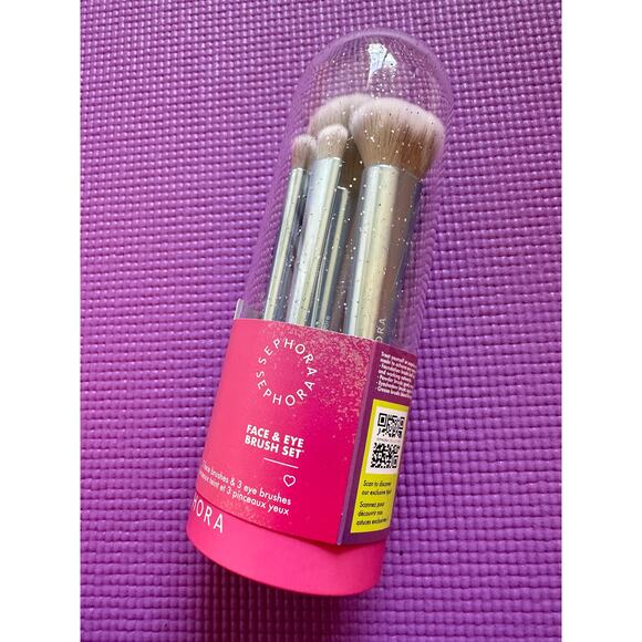 Sephora Moving Lights Face & Eye Brush Set Limited Edition NEW - Picture 2 of 5